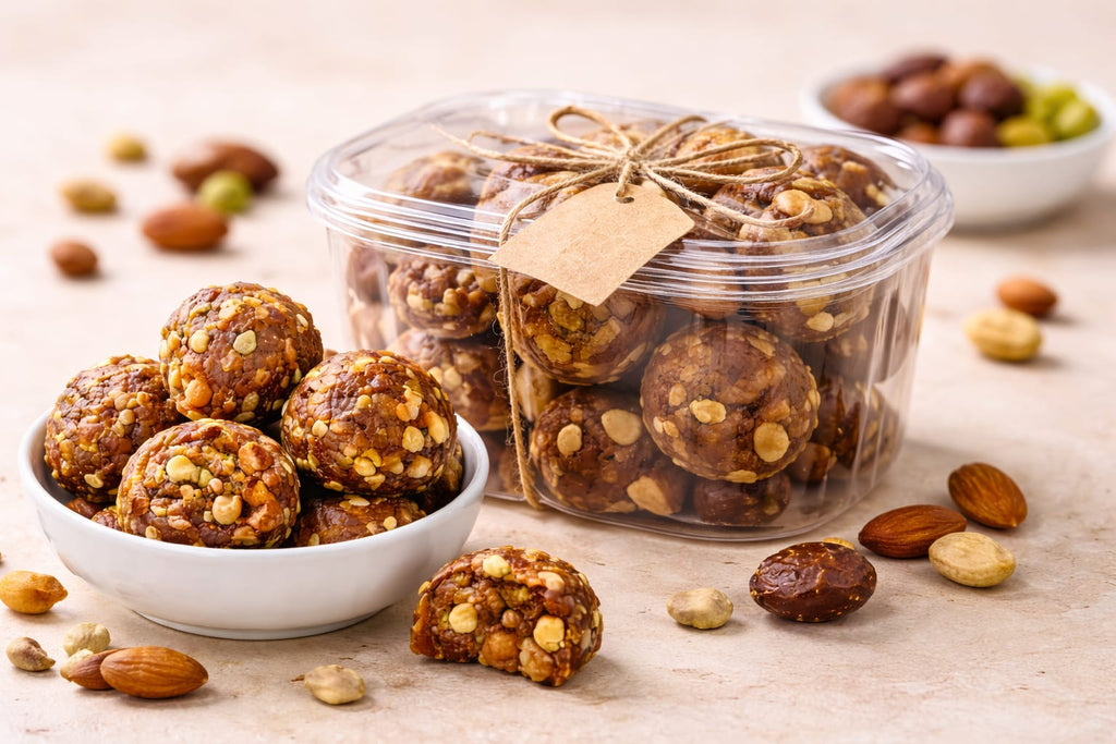 Mowa Delights Dry Fruits Laddu 250 Grams| Sugar Free Premium Home Made With Desi Ghee| No Added Sugar Or Jaggery| No Added Presevative Or Color