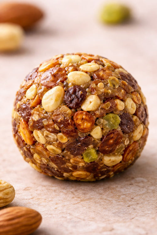 Mowa Delights Dry Fruit Laddu 500 Grams|Sugar Free Premium Home Made With Desi Ghee |No  Added Sugar Or Jaggery| No  Added Presevative Or Color|